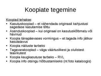 Kogu hoid-hooldus-kaitse #10