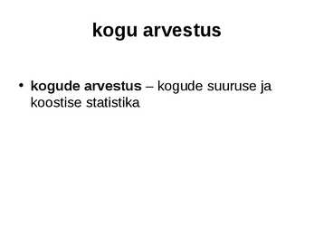 Kogud #29