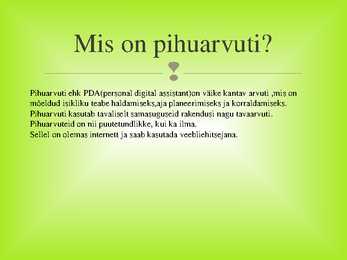 Pihuarvuti #3