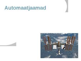 Automaatjaamad ja satelliidid #11