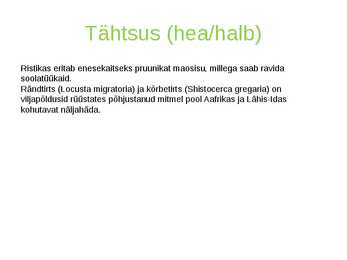 Tirtsud ja ritsikad #6