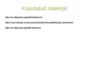 Tirtsud ja ritsikad #8