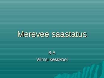 Merevee saastatus