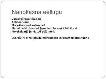 Keemiainformaatika presentatsioon #3