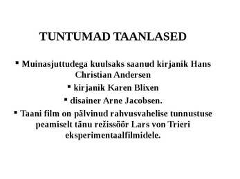 TAANIST JA TAANLASTEST #15