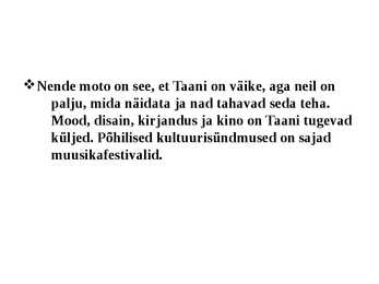 TAANIST JA TAANLASTEST #27