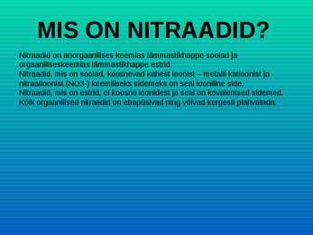 NITRAADID MEIE ELUS #2