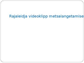 METSANDUS JA PUIDUTÖÖSTUS #9