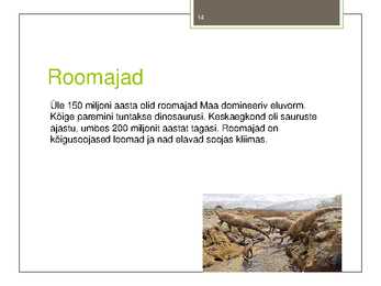 Taimede-loomade ja inimeste evolutsioon #14