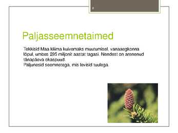 Taimede-loomade ja inimeste evolutsioon #8