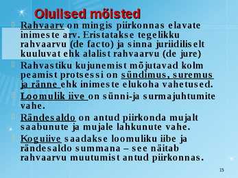 Maailmarahvastik ja rahvastikuprotsessid #15