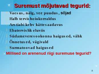 Maailmarahvastik ja rahvastikuprotsessid #21