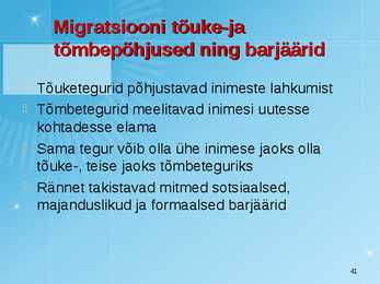 Maailmarahvastik ja rahvastikuprotsessid #41