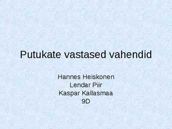 Putukate vastased vahendid