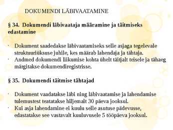 DOKUMENDI MENETLEMINE JA HOIDMINE #2