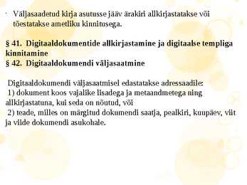 DOKUMENDI MENETLEMINE JA HOIDMINE #5