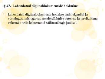 DOKUMENDI MENETLEMINE JA HOIDMINE #8