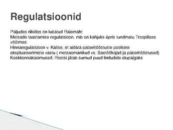 Keskkonna ökonoomika Metsandus #11