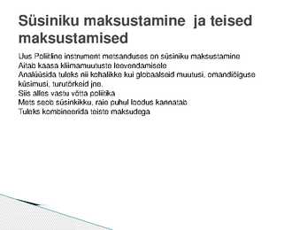 Keskkonna ökonoomika Metsandus #20