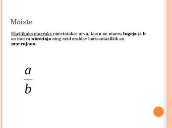 Harilikud murrud #2