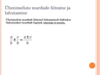 Harilikud murrud #7