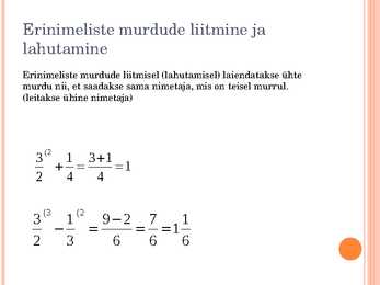Harilikud murrud #8