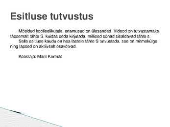 TEEKOND LÄBI S-HÄÄLIKU #15