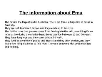Emu #2