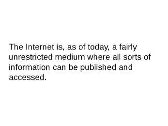 The Internet and Social Order #2