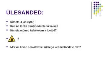 Ohutusnõuded #7
