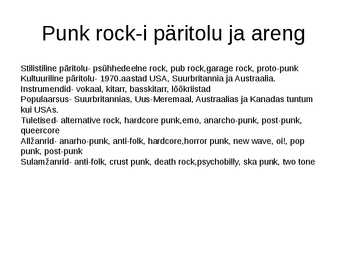 Punk rock ja grunge #2