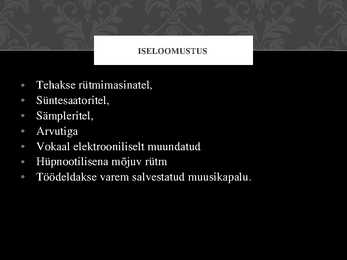 Elektrooniline popmuusika #2
