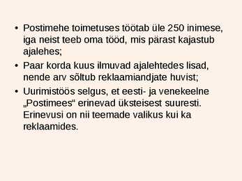 Erinevused eesti- ja venekeelses ajalehes-Postimees #12