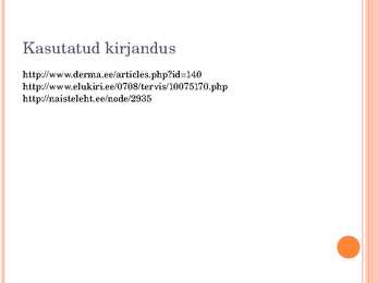 Soolatüükad ja konnasilmad #13