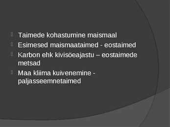 Eluslooduse evolutsioon #4