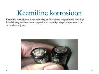 Korrosioon - esitlus #3