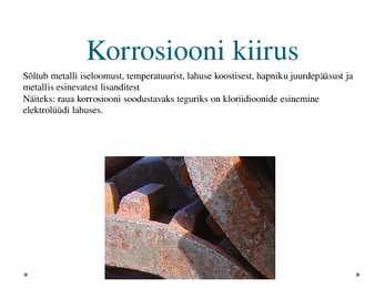 Korrosioon - esitlus #5