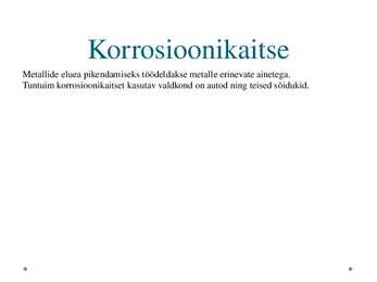 Korrosioon - esitlus #6