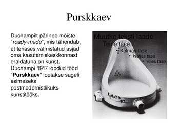 Marcel Duchamp - esitlus #14