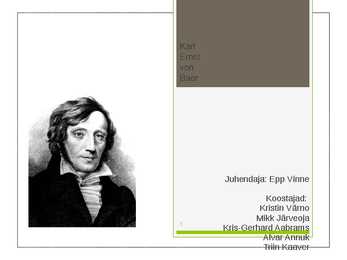 Karl ernst von Baer