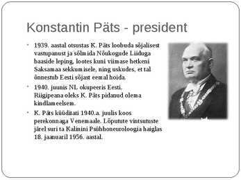Konstantin Päts #5
