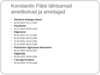 Konstantin Päts #6