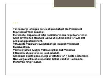 Sõja algus ja käik #9