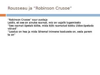 Robinson Crusoe #10