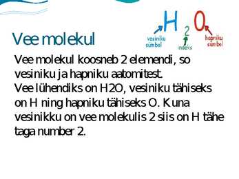 Vesi kui aine-Vee omadused #6
