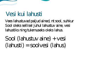 Vesi kui aine-Vee omadused #8