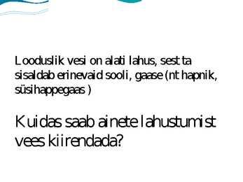 Vesi kui aine-Vee omadused #9