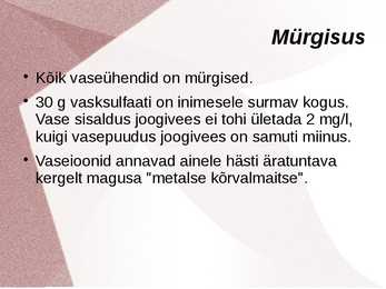 Keemia iseseisev töö - vask #5