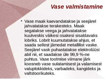 Keemia iseseisev töö - vask #7