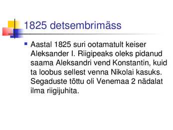 Venemaa 19-sajandi esimesel poolel #11